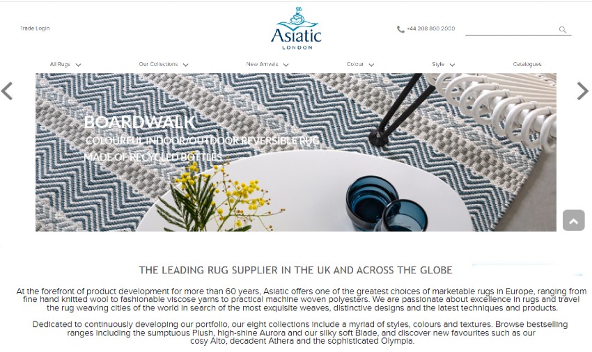 Asiatic London Website