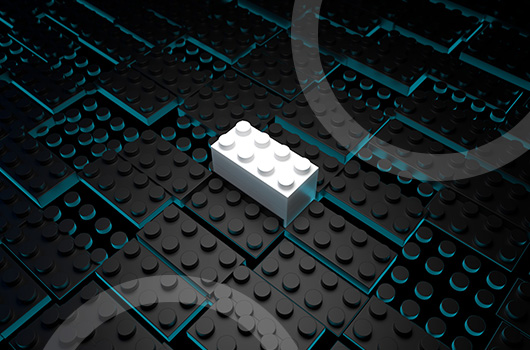 white lego block