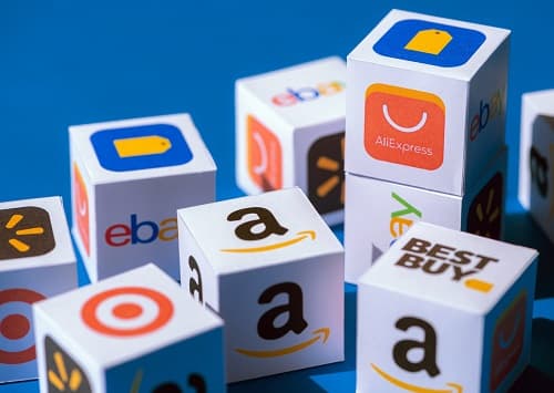 cubes with retail partner logos