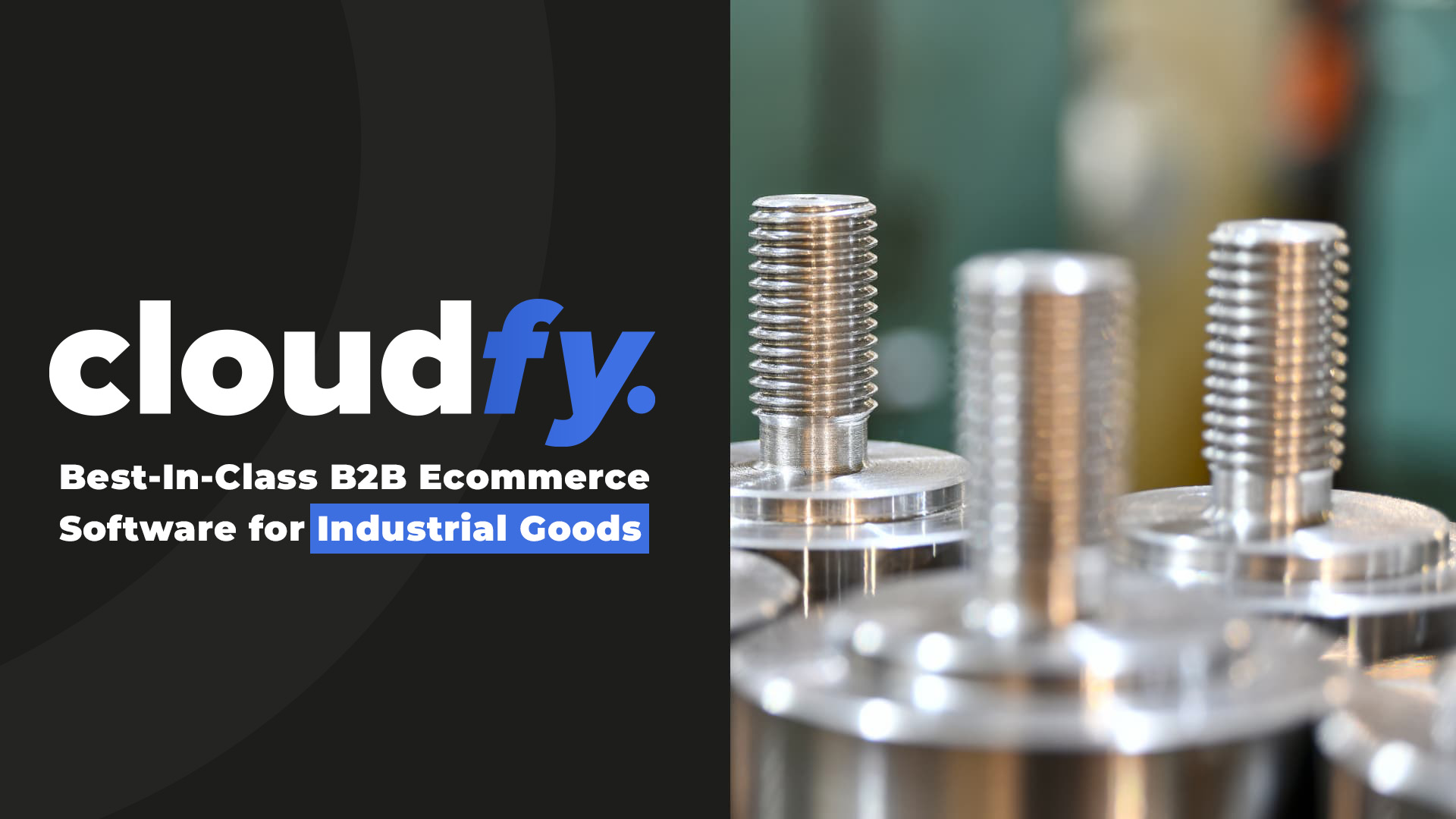 Youtube video intro slide about industrial goods