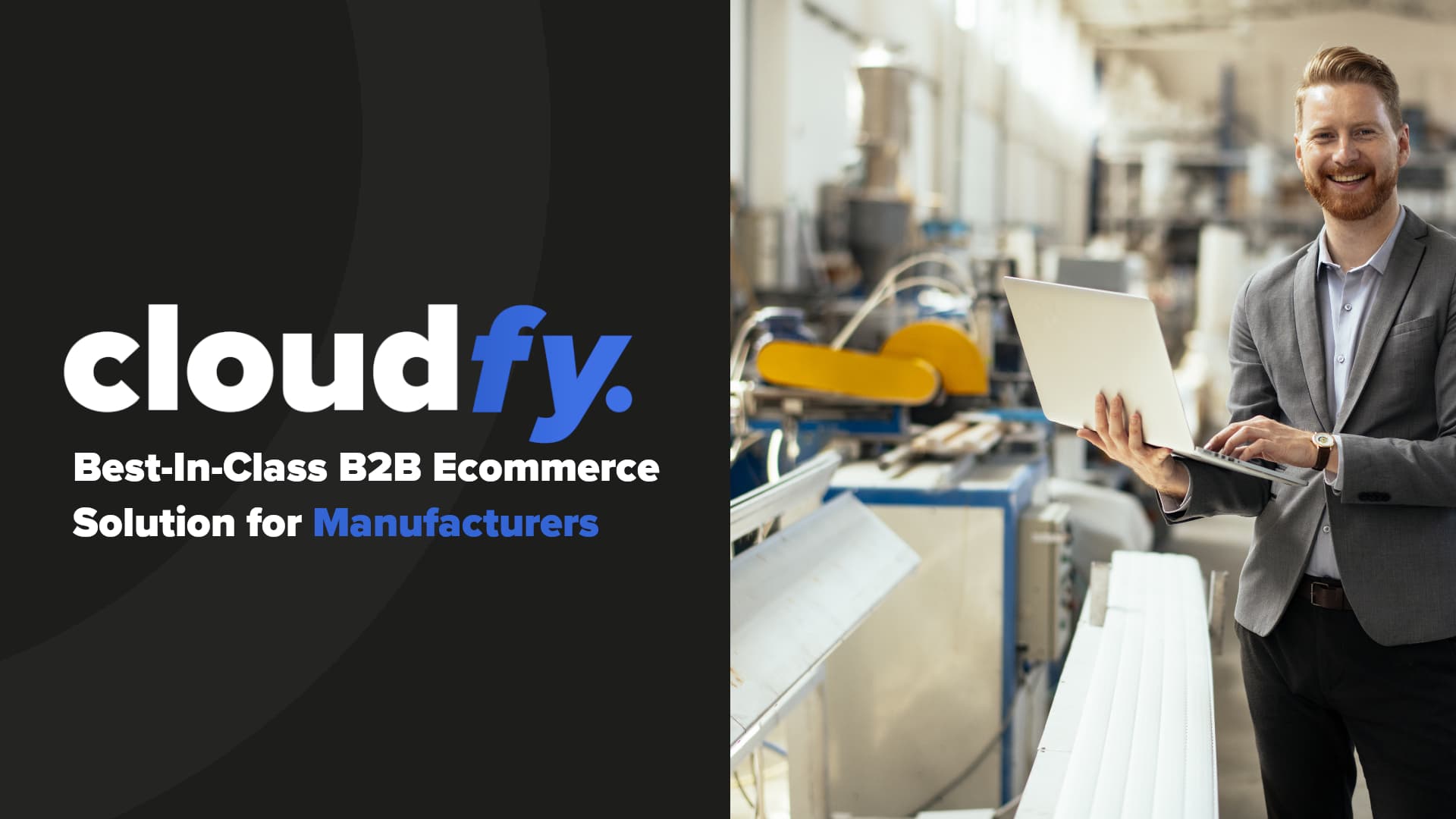 screenshot of youtube video about b2b ecommerce software for manufacturers