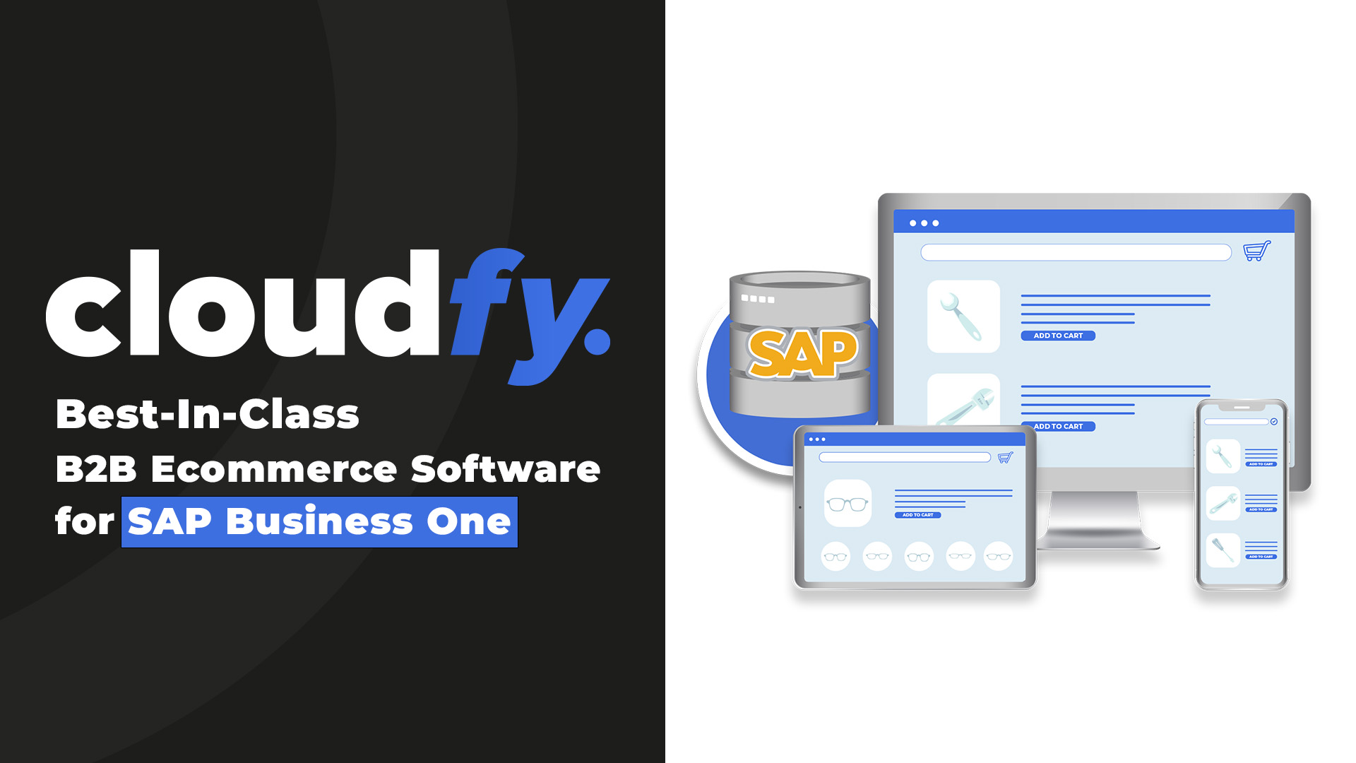 Youtube video intro slide about sap business one
