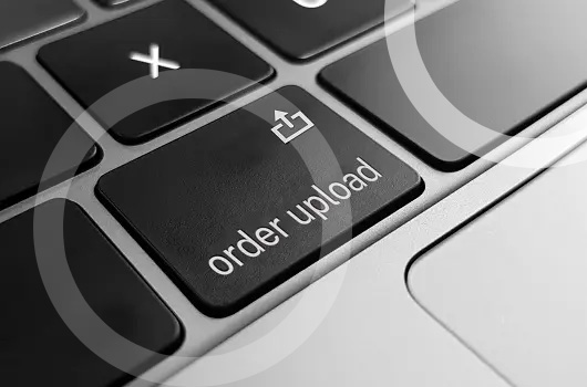 order upload button on modern keyboard