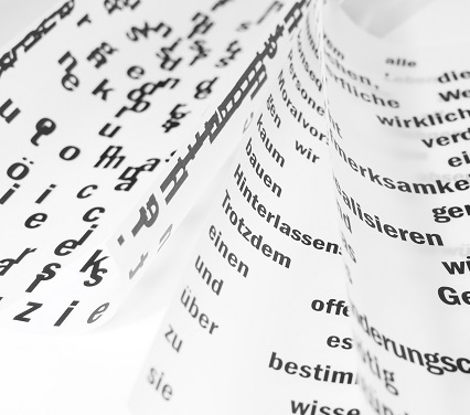 stencils of german words