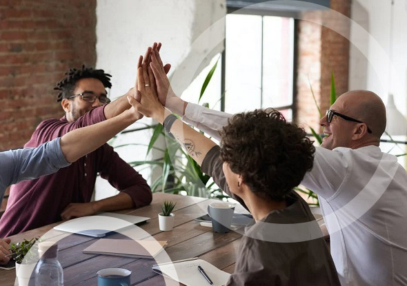 business meeting with high five - D2C ecommerce Platform