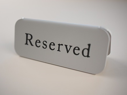 reserved sign