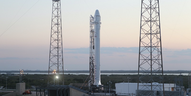 rockeship on platform