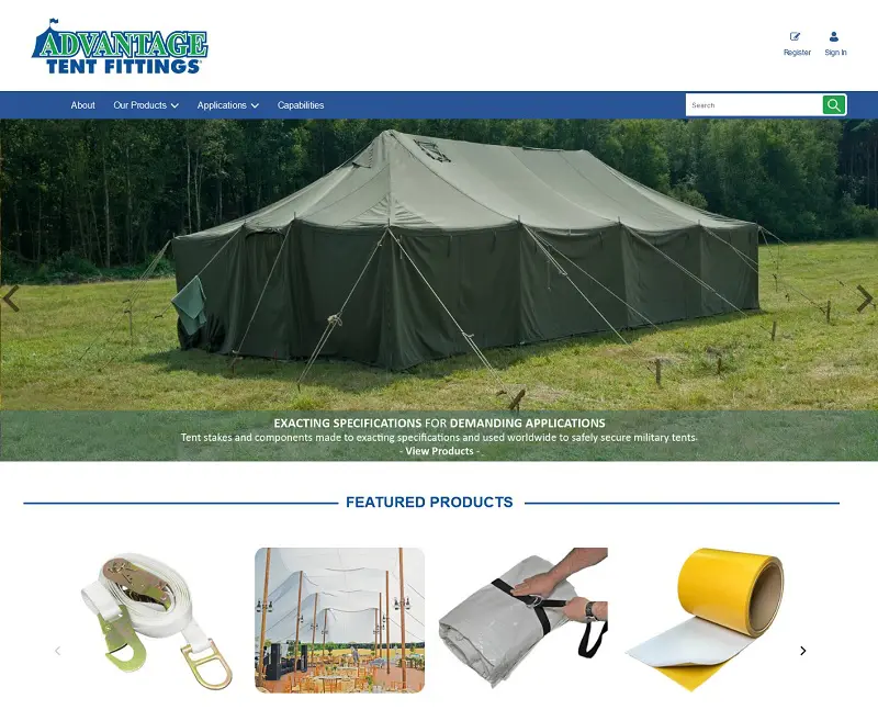 Tent Fittings Website